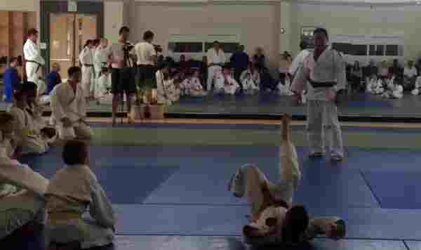 Sensei Asano on the mat