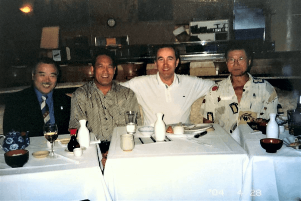 Robert Brink with three other USJF presidents