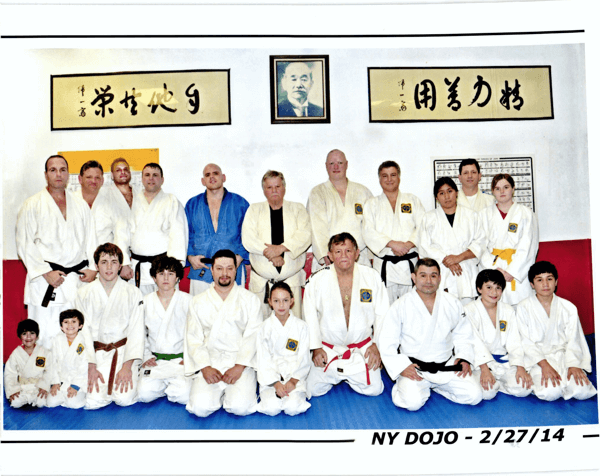 Sensei Bassano with members of the New York Dojo, Staten Island, New York in 2014