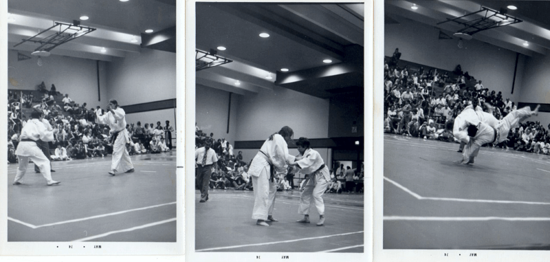 Maureen Braziel in three photos 1974 Nationals First Grand Championship vs. Diane Pierce