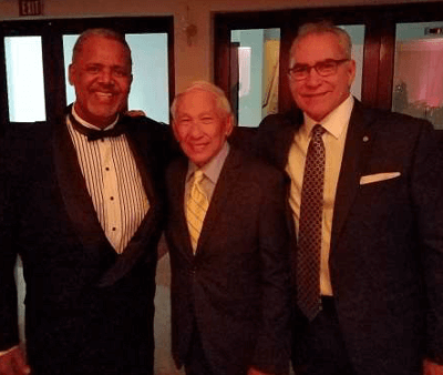 With Sensei Julio Clemente, Referee Director Puerto Rican Judo Federation, and Sensei Gerado Chiu Hashidan, RETIRED and past Puerto Rican Judo Founder, during the International Medalist Night of Champions Dinner Ceremony