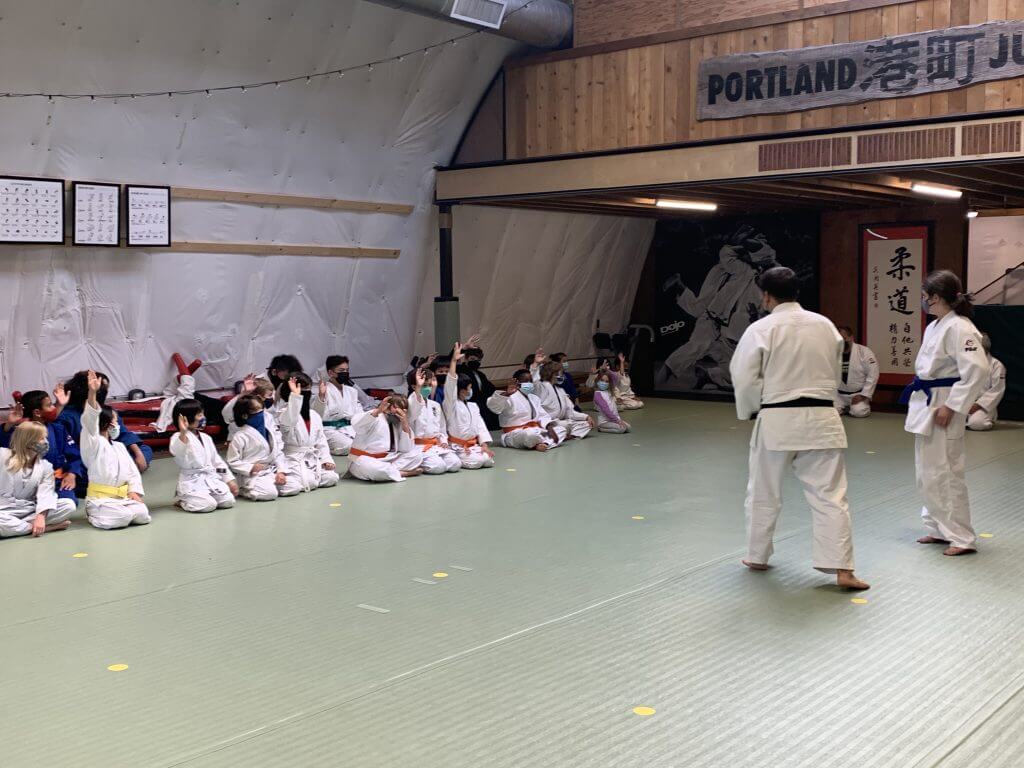 Portland judo discipline Portland judo club kids lesson