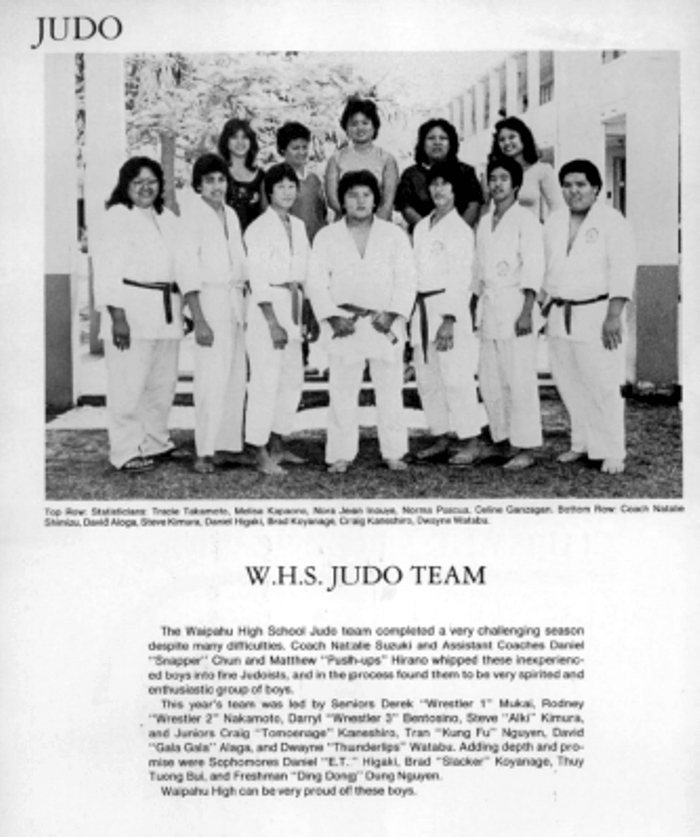W H S Judo Team