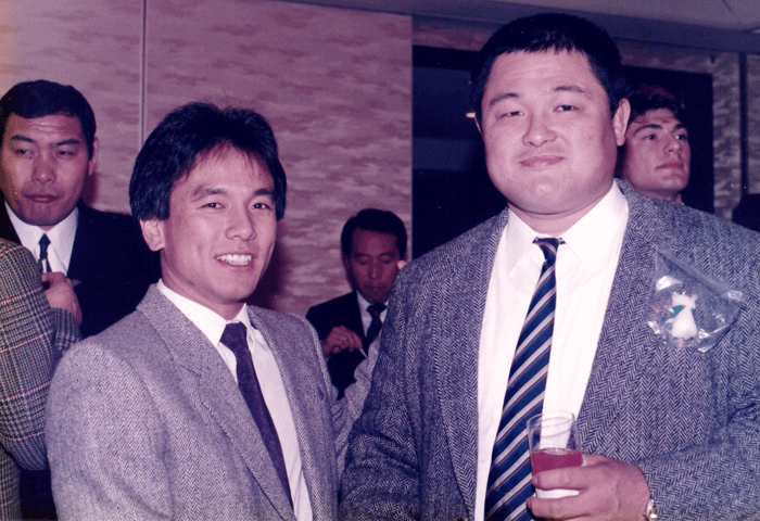 Yamashita and Mickey at the Shoriki Cup, Tokyo