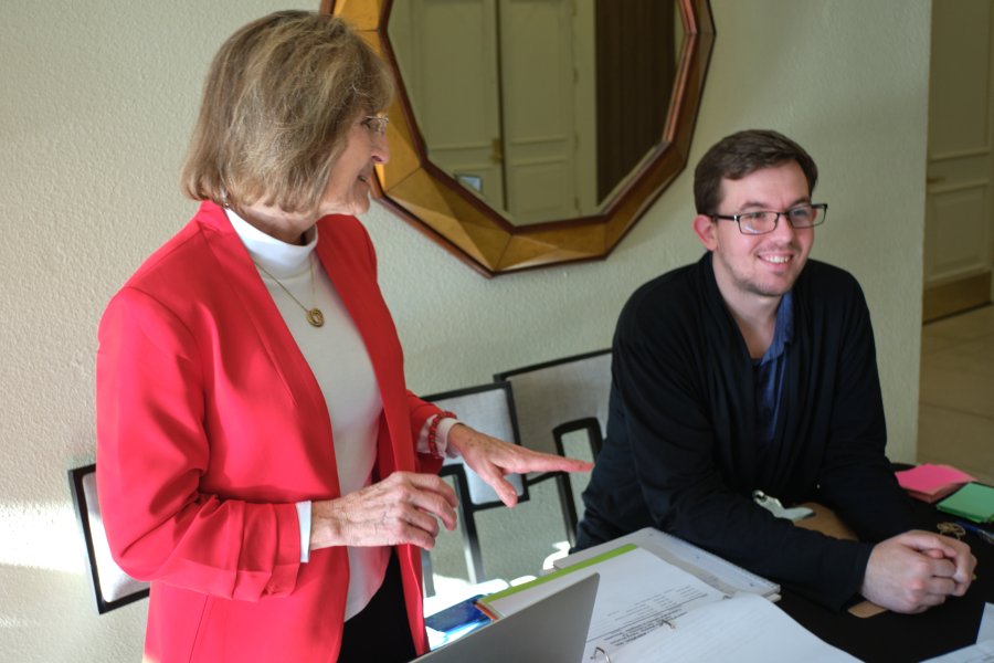 Terri and Hunter from the National Office