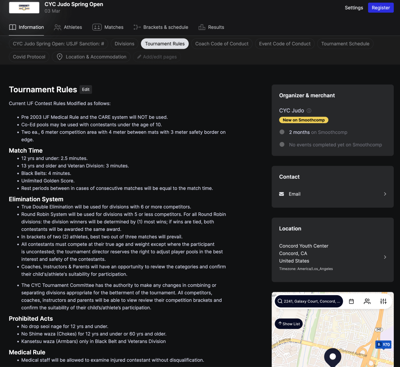 Competition Templates United States Judo Federation