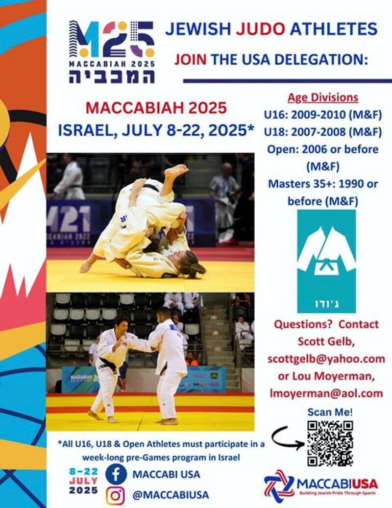 poster for the Maccabiah Games, July 2025
