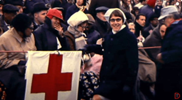 Photo of Fran Vall during her work for the US State Department Foreign Service