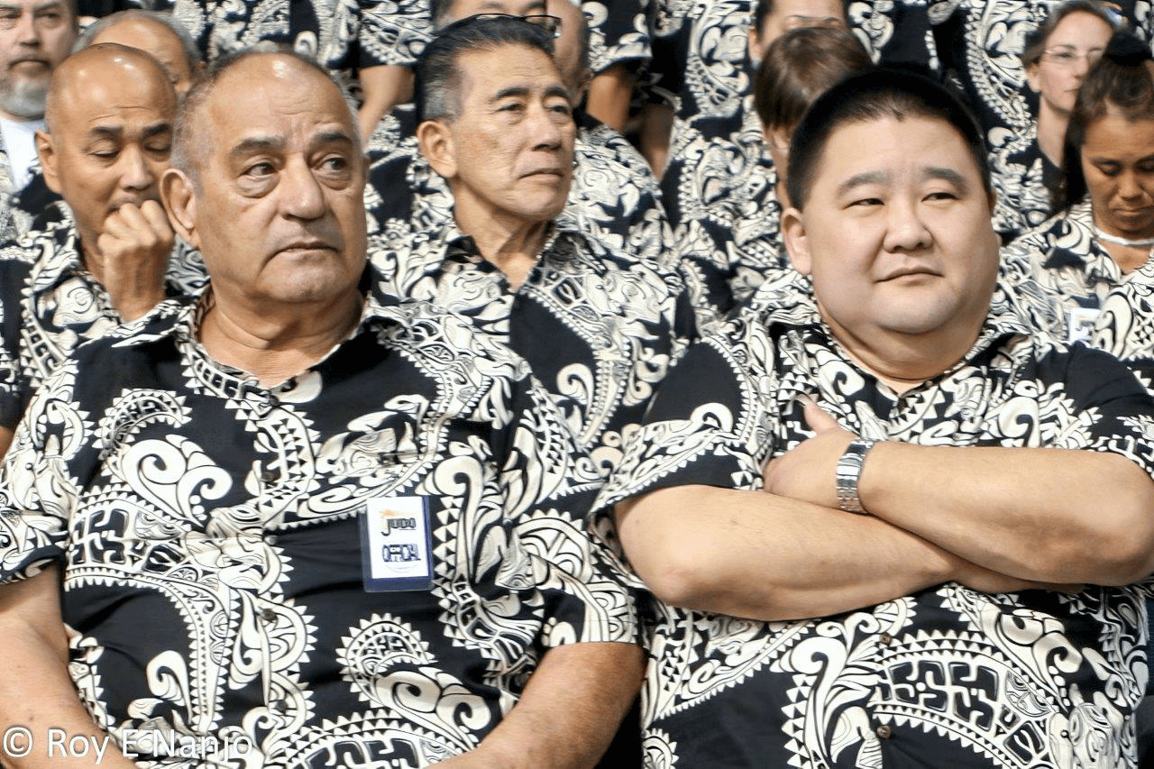 front row: Frank Morales, Robert Fukuda 2nd row: ???, Roy Uemura, Rose Knudsen