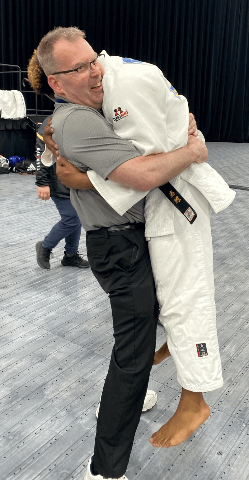 Celebrating Jucoy’s bronze medal finish at 2023 Senior Nationals