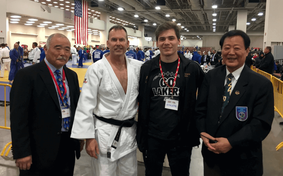 With Noboru Saito, Harun Bogdanic and Joon Chi at 2017 Senior National