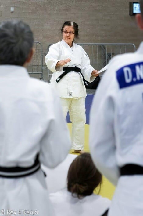 Karen teaching a Kata clinic