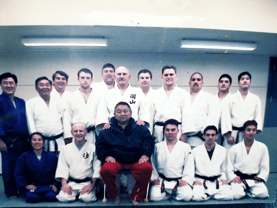 Black belts after Kangeiko practice