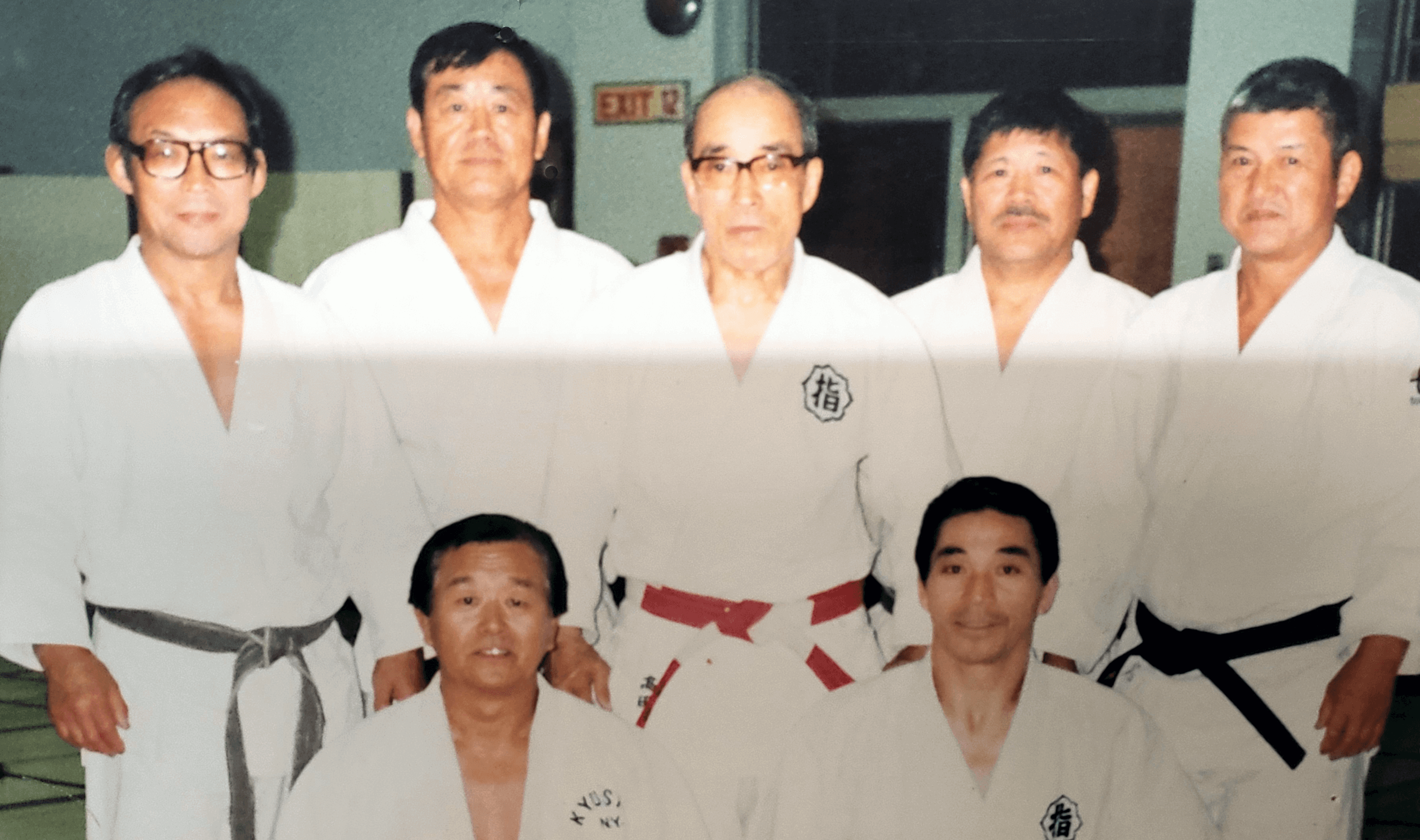  Matsumura, Watanabe, guest instructor, Higashi, Shiina, Kanokogi.